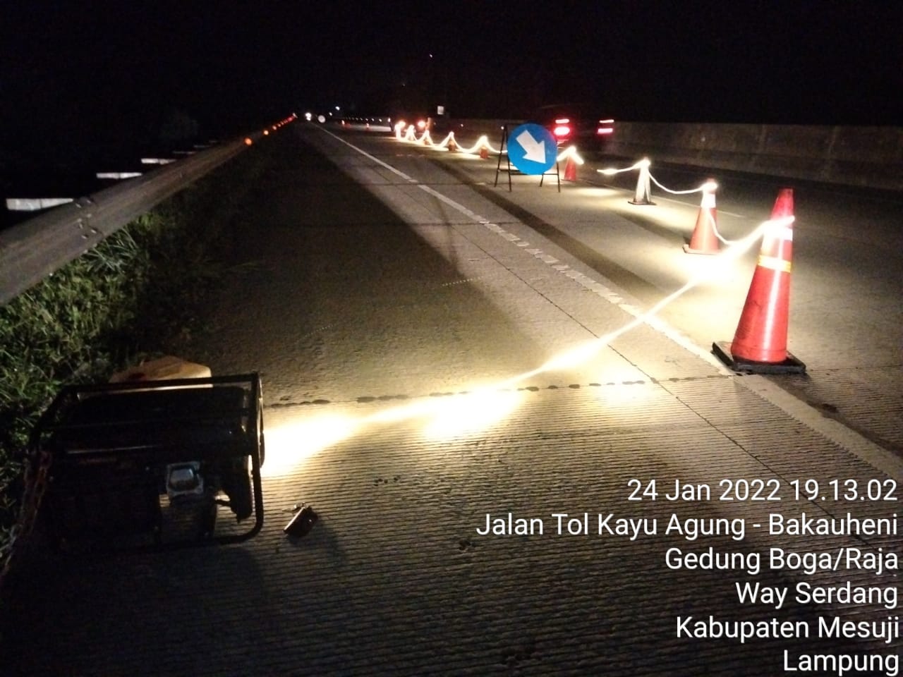 Pekerjaan Rekonstruksi - Pemeliharaan Tol Rus Terbanggi Besar - Pematang - Panggang - Kayu Agung